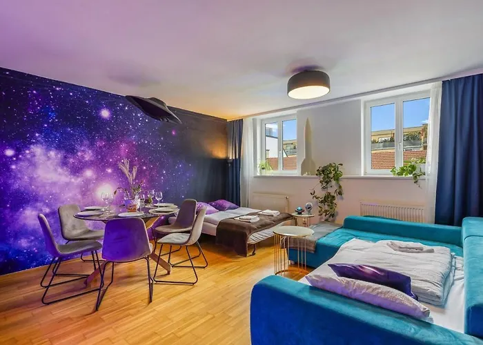 Apartment Milky Way - Unique Universe Space Design - Gym - Parking *